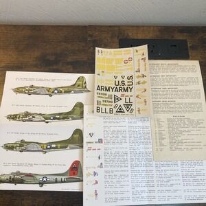B-17 Flying Fortress Decals 1:72 General Ike Elusive Elcy Witches Tit ESCI Army